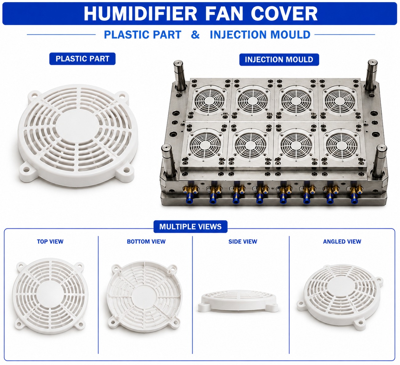 Humidifier Plastic Fan Cover Mould and Moulding Service